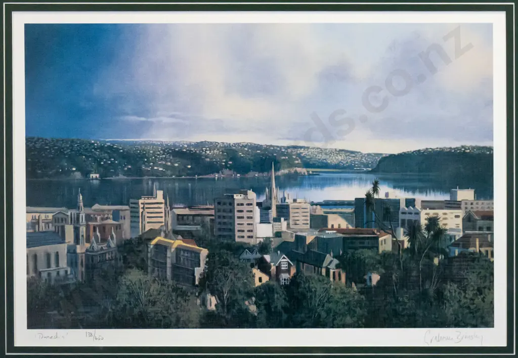 Graham Brinsley - framed ltd edition print 138/450 "Dunedin" H-350 W-540 Image 1++