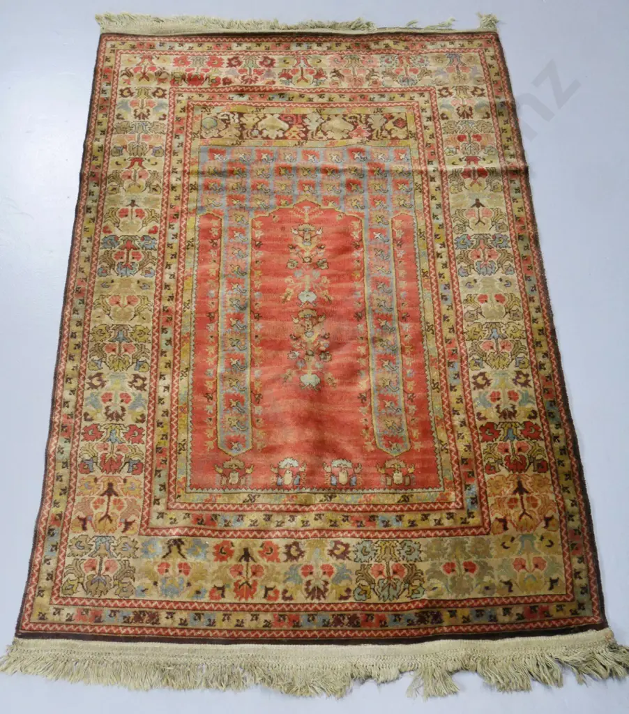 Persian hand-knotted wool floor rug - reds and browns - L1680 W1070 Image 1++
