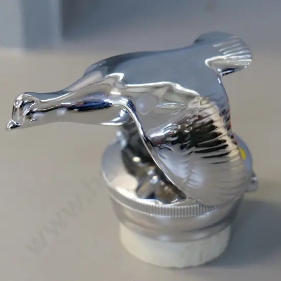(reproduction) chrome quail car mascot - 1930 Ford Model A? H100 L-130