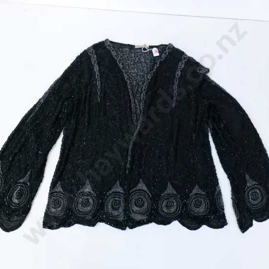 vintage French beaded top
