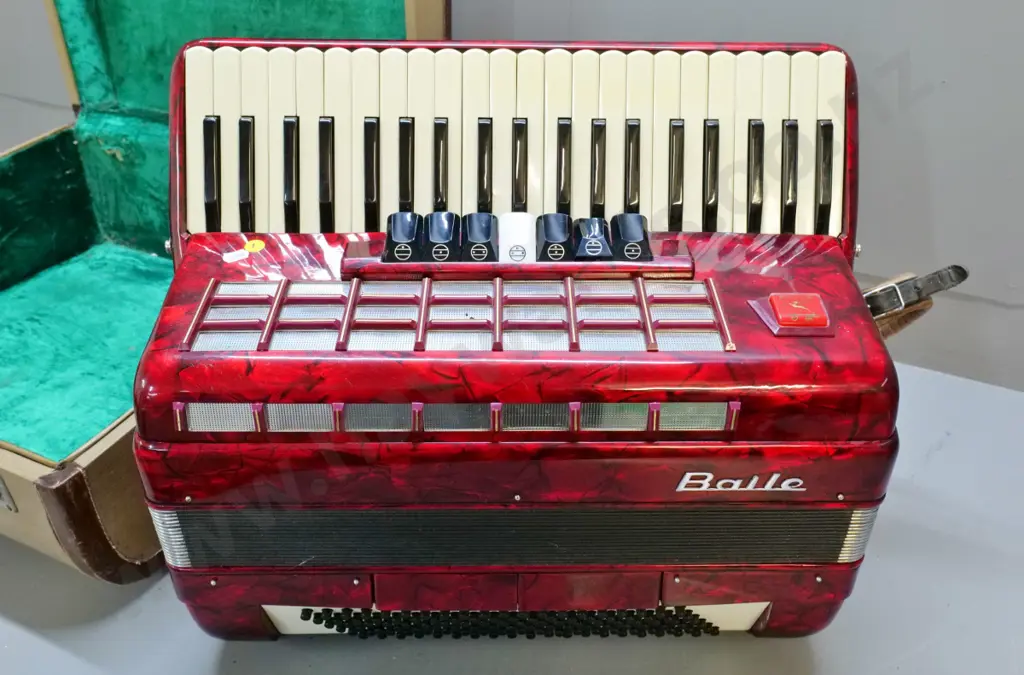 120-bass Baile piano accordion in hard case - musty but in good condition Image 1++