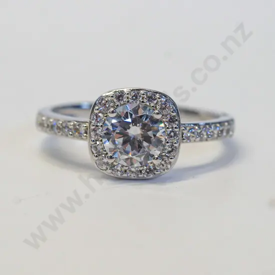 cz dress ring stamped 925