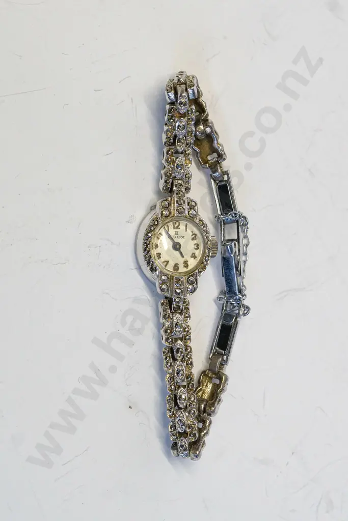 marcasite watch in bakelite case Image 1++