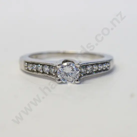 silver cz ring stamped 925