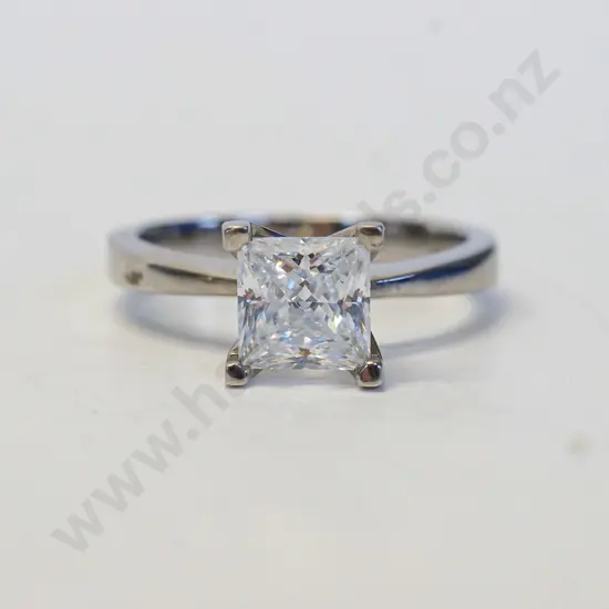 silver cz dress ring stamped 925
