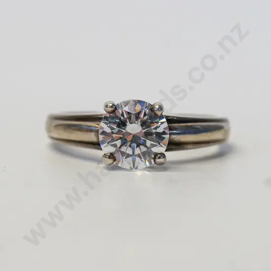 cz dress ring stamped 925