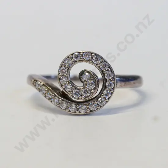 cz dress ring stamped 925