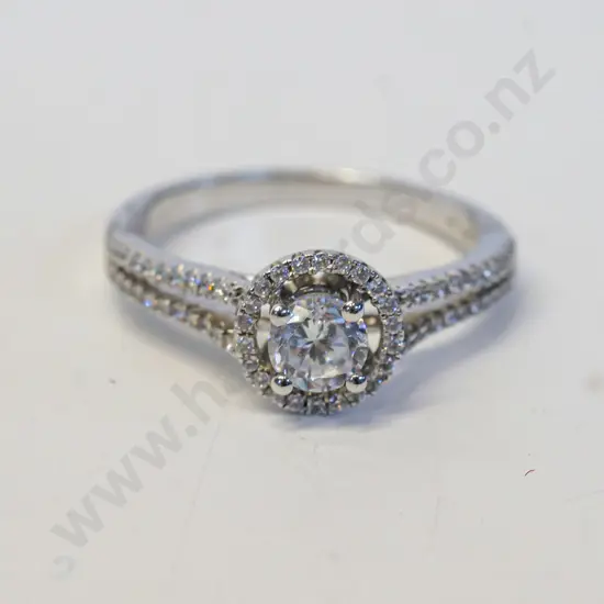 cz dress ring stamped 925