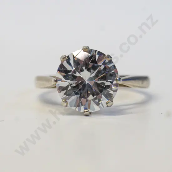 cz dress ring stamped 925