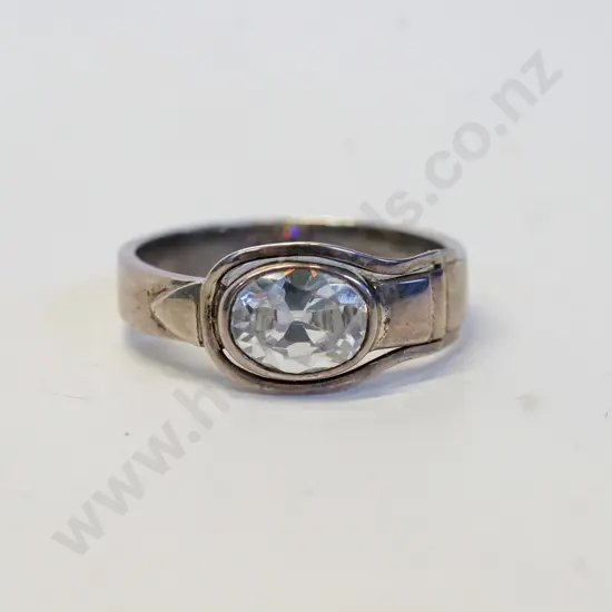cz dress ring stamped 925