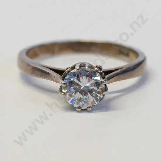 cz dress ring stamped 925