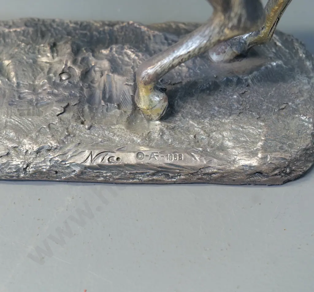 Spanish cast metal horse figure - stamped Nico H-200 L-240 Image 1++