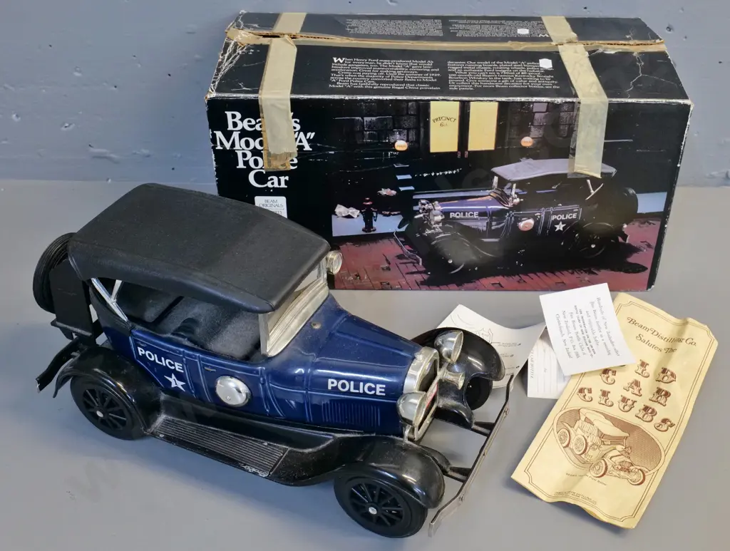 Jim Beam sealed decanter with original box - 1929 Model A Ford Police Car L-390 Image 1++