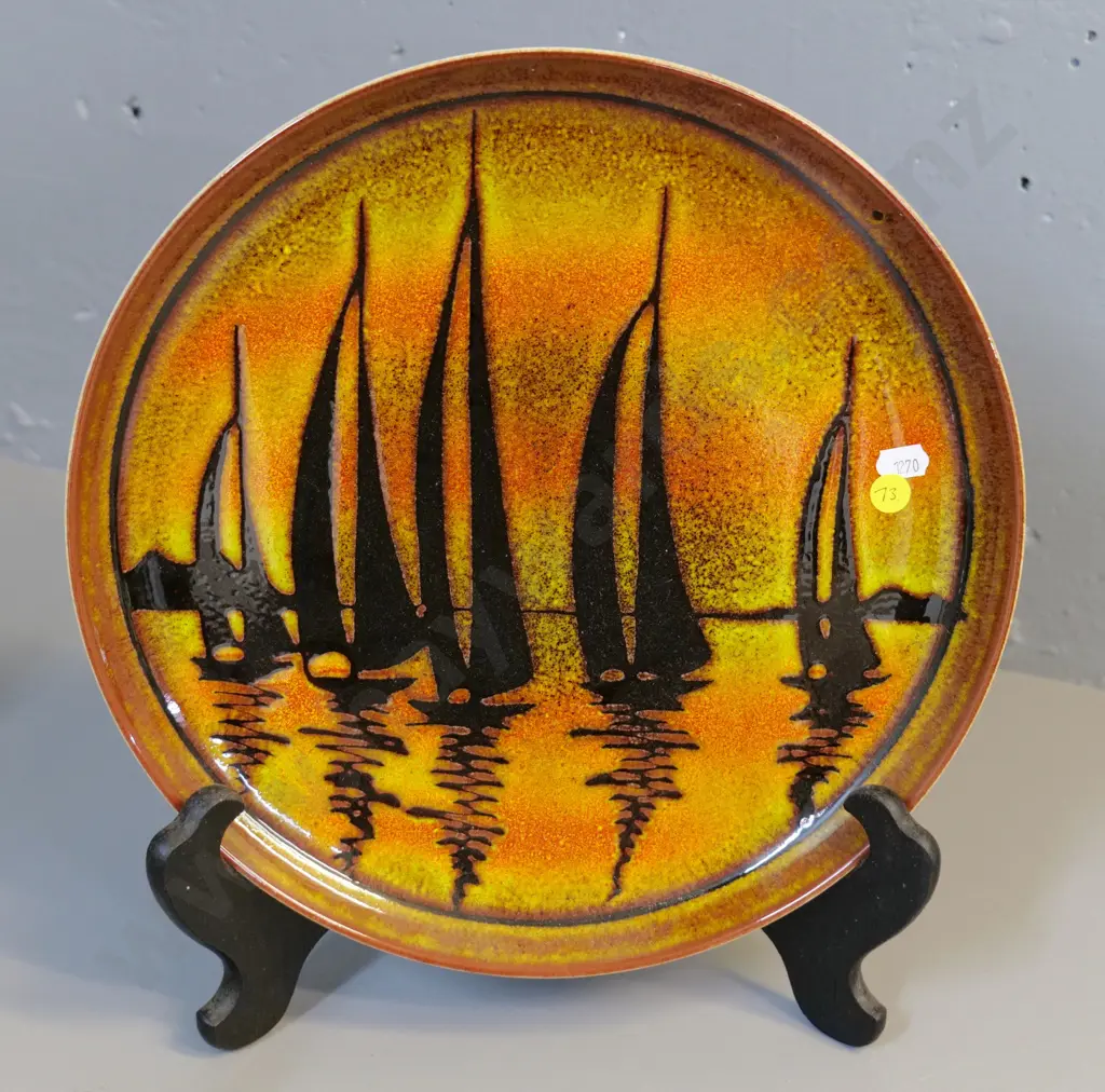 Poole 'Aegean' pattern wall charger - diameter 320 Image 1++