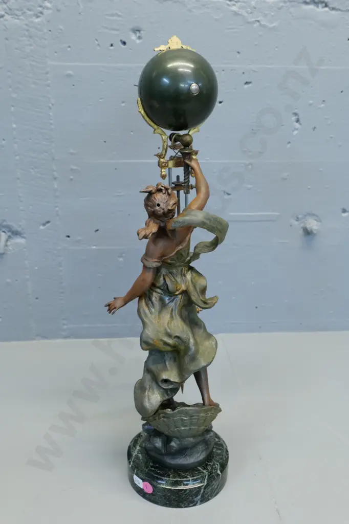 Moreau La Perle mystery clock - circa 1900. H-480 Image 1++