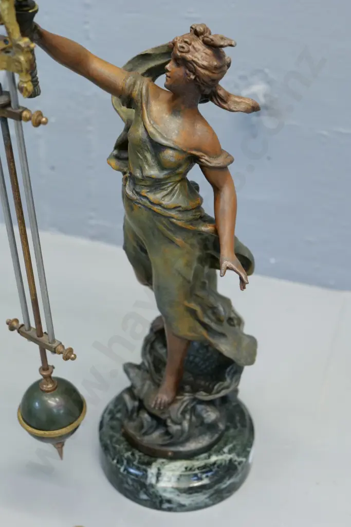 Moreau La Perle mystery clock - circa 1900. H-480 Image 1++
