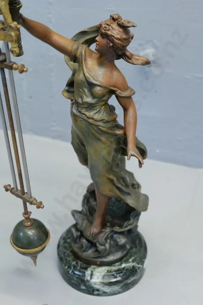 Moreau La Perle mystery clock - circa 1900. H-480 Image 1++