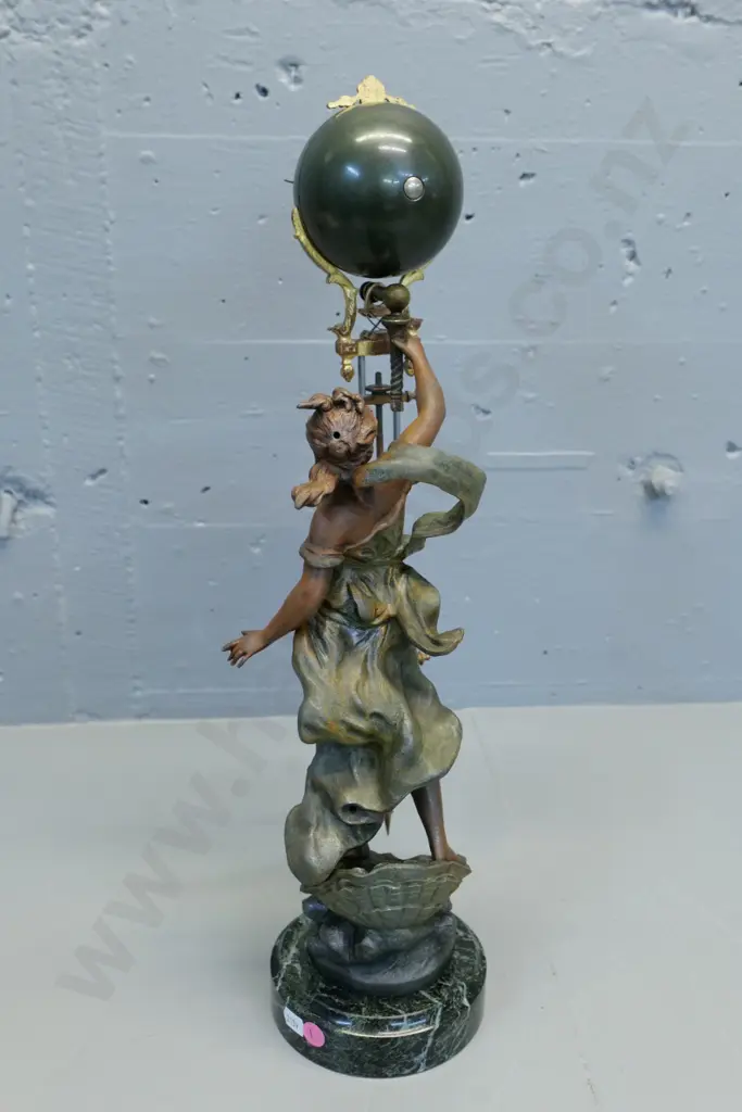 Moreau La Perle mystery clock - circa 1900. H-480 Image 1++