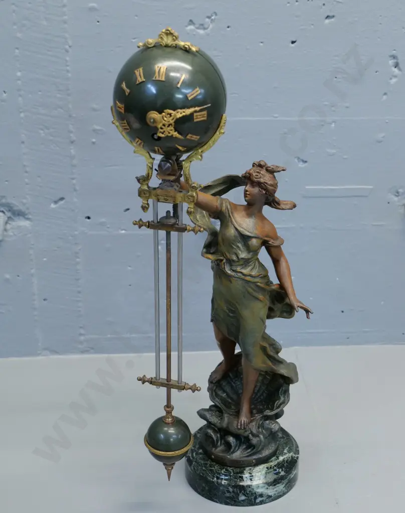 Moreau La Perle mystery clock - circa 1900. H-480 Image 1++