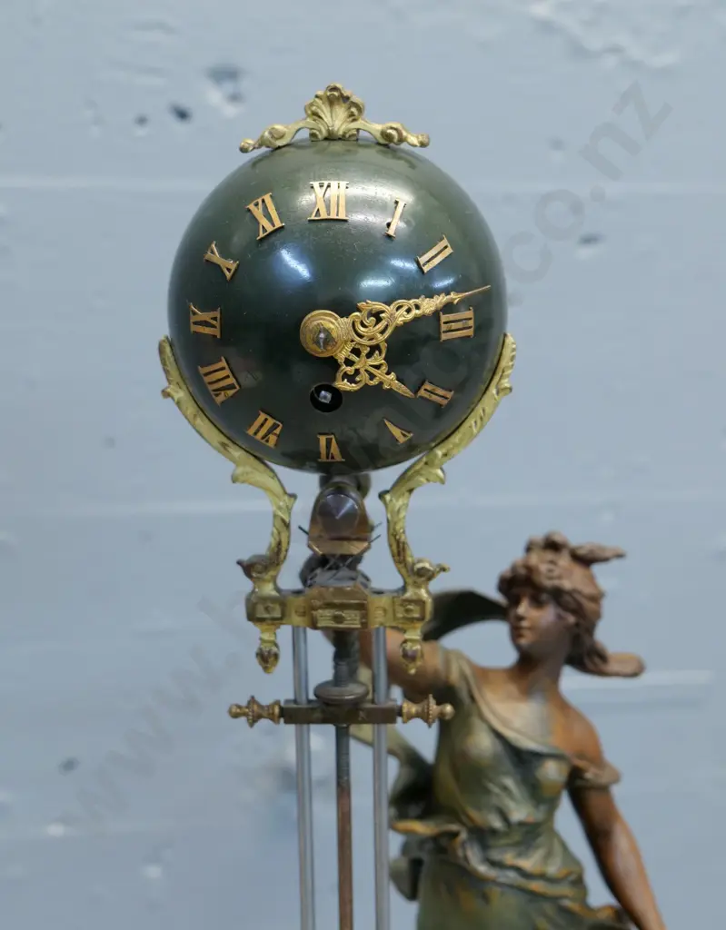 Moreau La Perle mystery clock - circa 1900. H-480 Image 1++