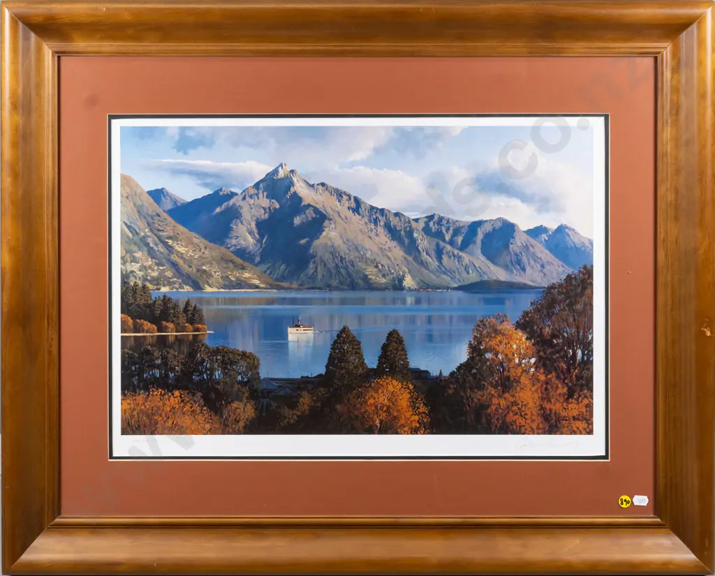 Graham Brinsley - signed digital print 219/450 "Wakatipu" H-350 W-540 Image 1++