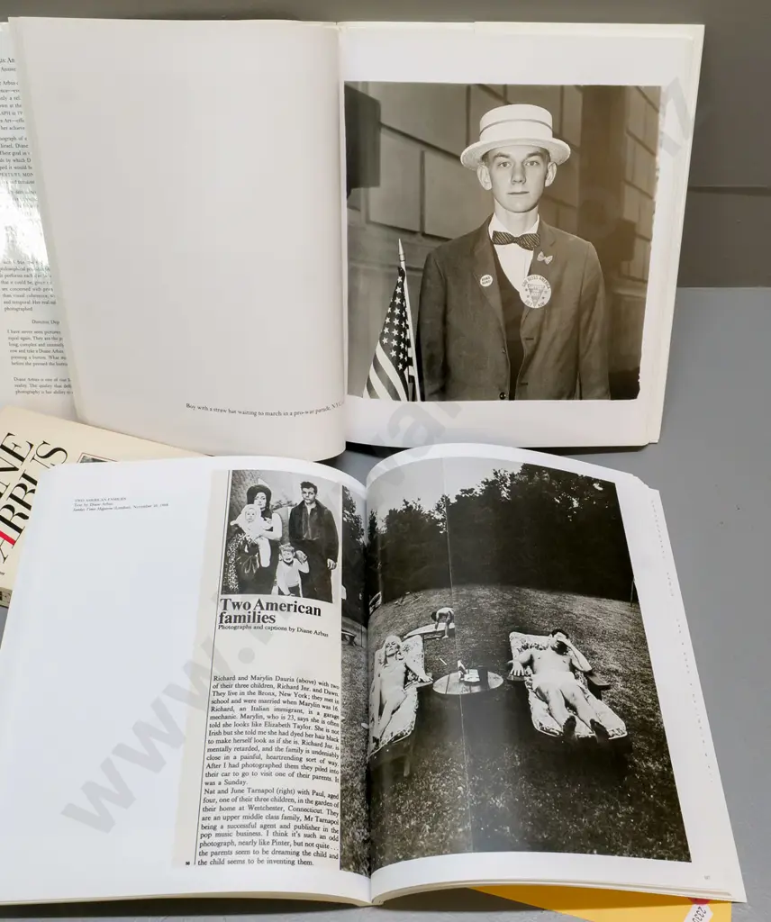 3 photography books on Diane Arbus - 25th Anniversary Aperture Monograph 1997, Magazine Work, 2000 and a biography Image 1++