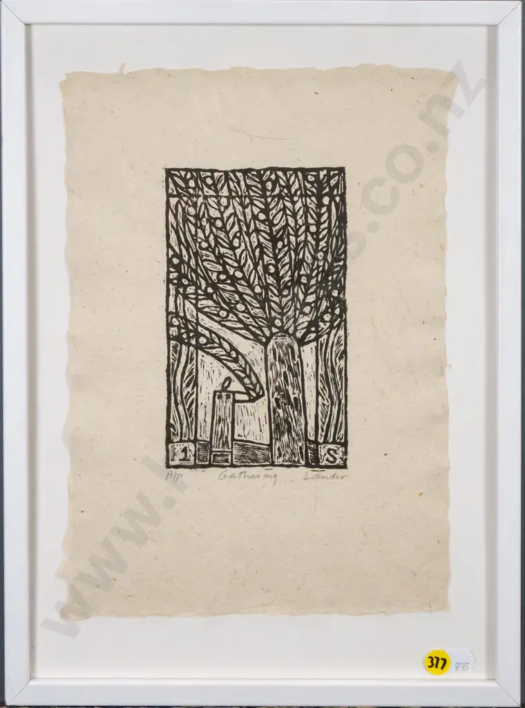 Lauder framed print A/P "Gathering" H-160 W-100 Image 1++