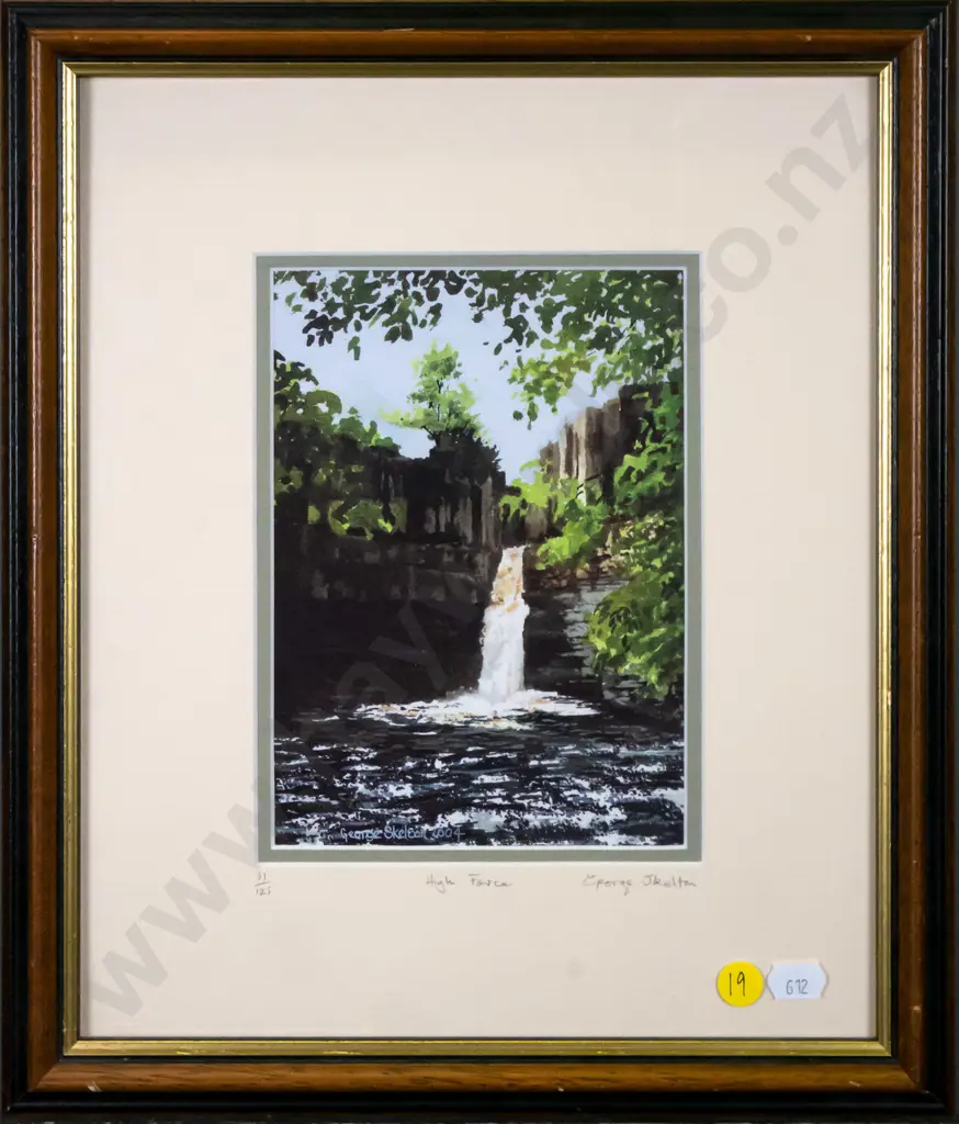 George Skelton 2004  - framed ltd edition digital print 31/125 "High Force H-170 W-130 Image 1++