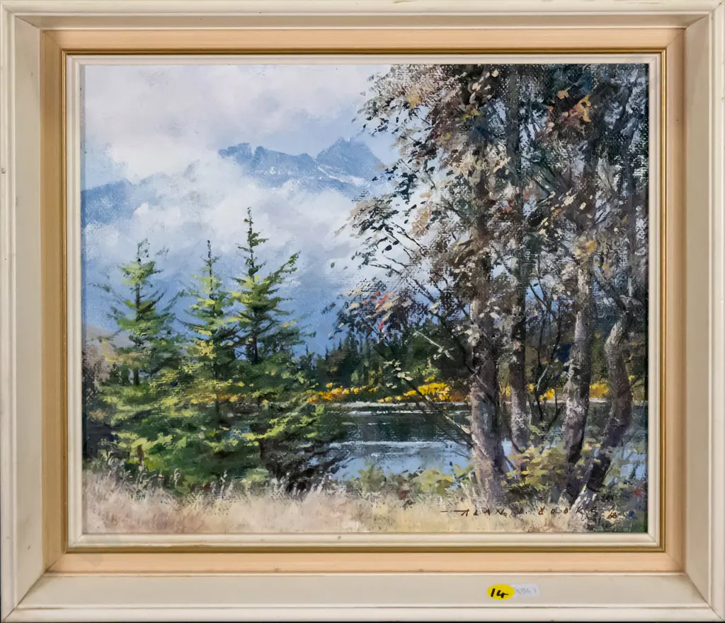 Alan D Cooke 1968 - framed oil "Mountain Cloud, Frankton Arm, Lake Wakatipu" H-240 W-300 Image 1++