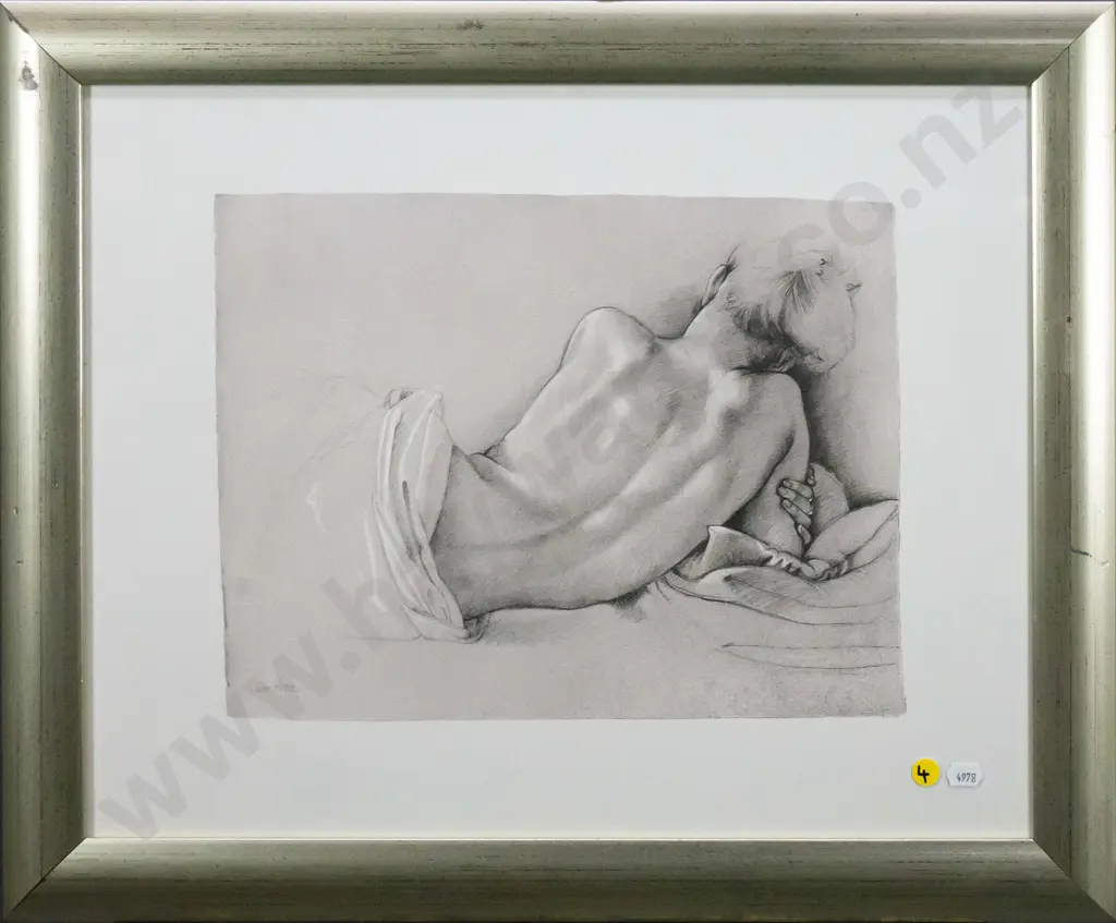 Van Hore - framed digital print nude H-260 W-350 Image 1++