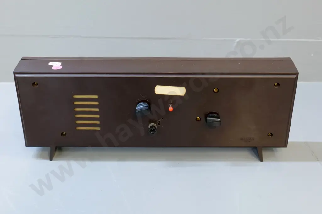 retro Rhythm plastic cased musical clock - music box working H130 W380 D60 Image 1++