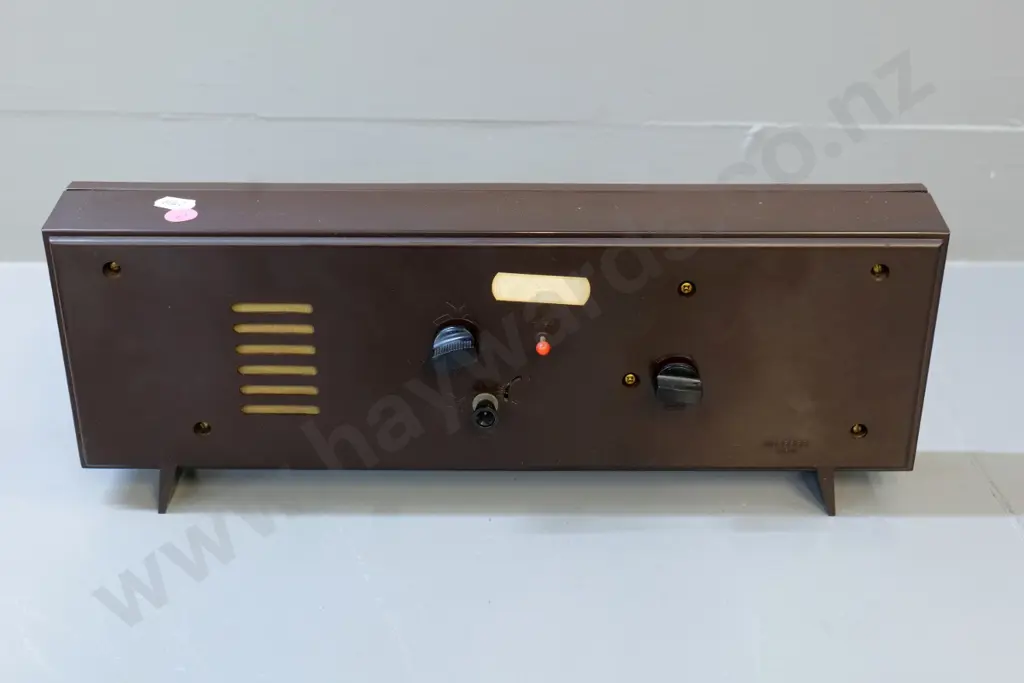 retro Rhythm plastic cased musical clock - music box working H130 W380 D60 Image 1++