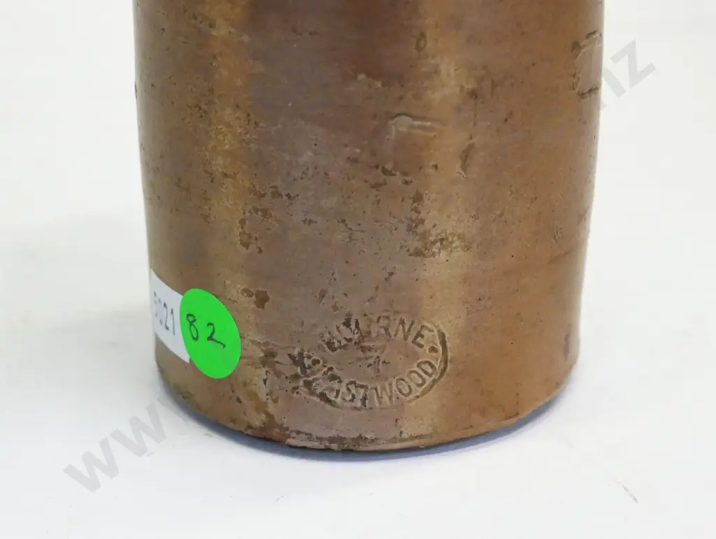 Dumpy ginger beer bottle, H Mace, Christchurch, maker Bourne Lastwood 7, condition very good,, H -170 Image 1++