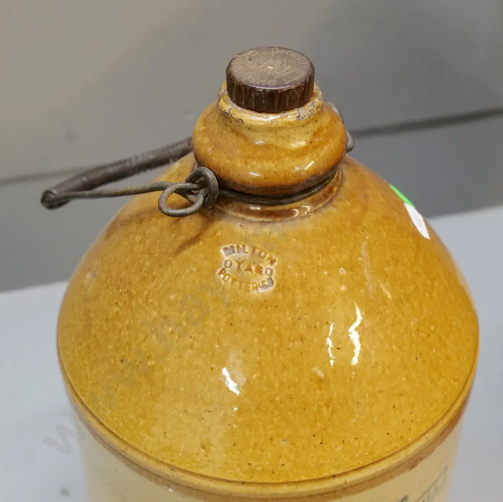Stone crock, one gallon, Buchanan and Dowdall, Milton, Milton Potteries, condition good, couple Image 1++