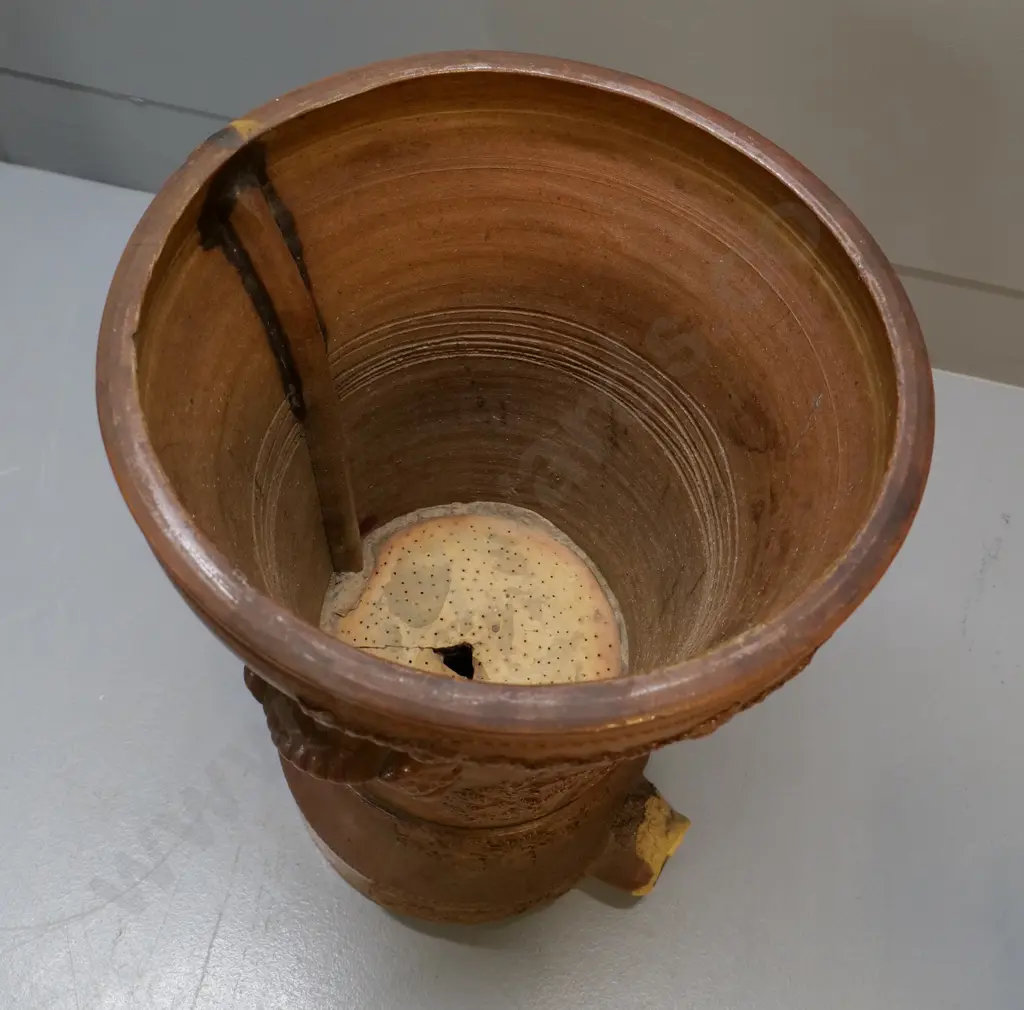 Stone water filter, approx three gallon, Lipscombe Company, London, condition average, spout Image 1++