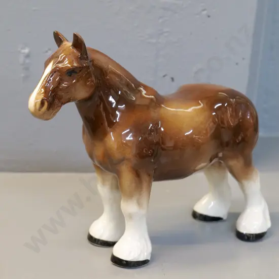 draft horse figure with D&R England label - H-210 L-260