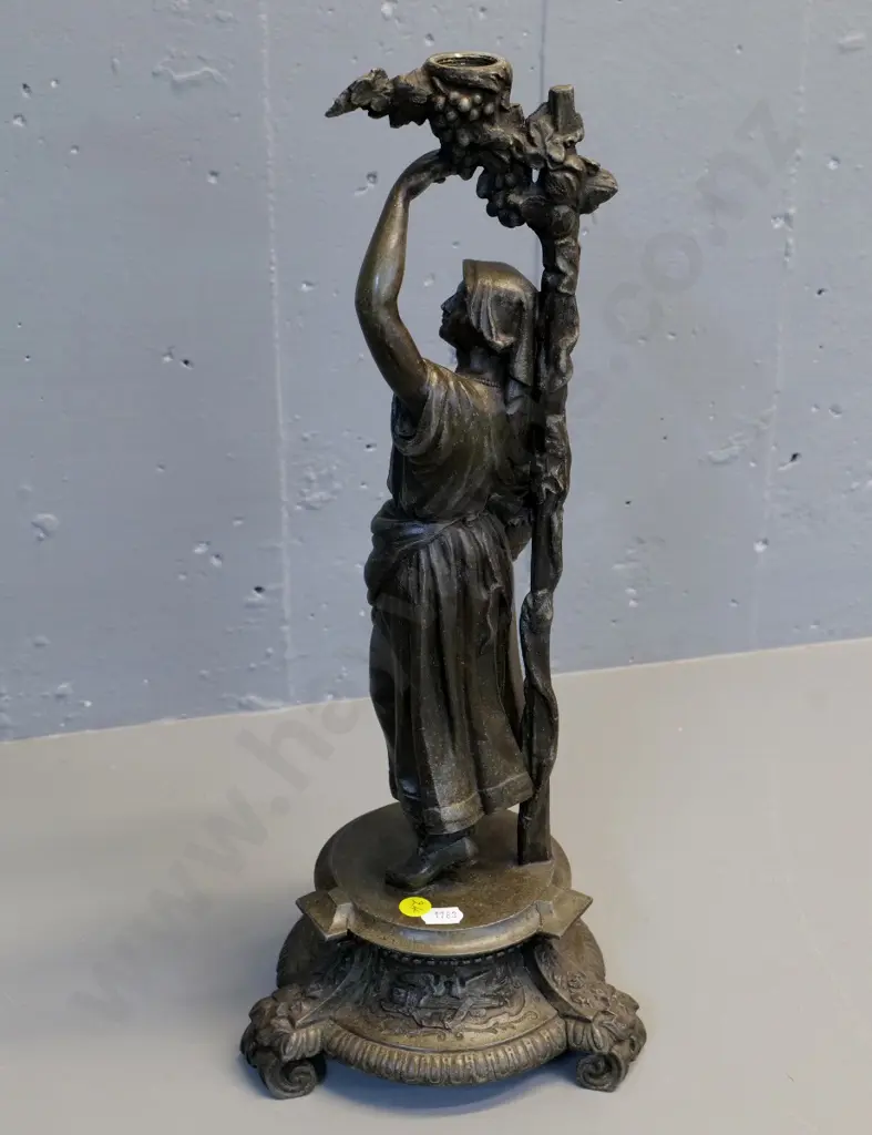cast metal figural candle holder H440 Image 1++