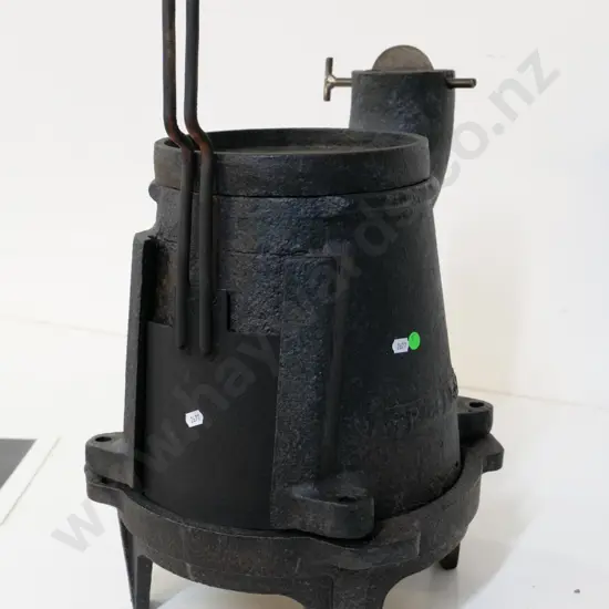 vintage cast iron railway stove - marked BP59/1 - H-560 W-320 D-400