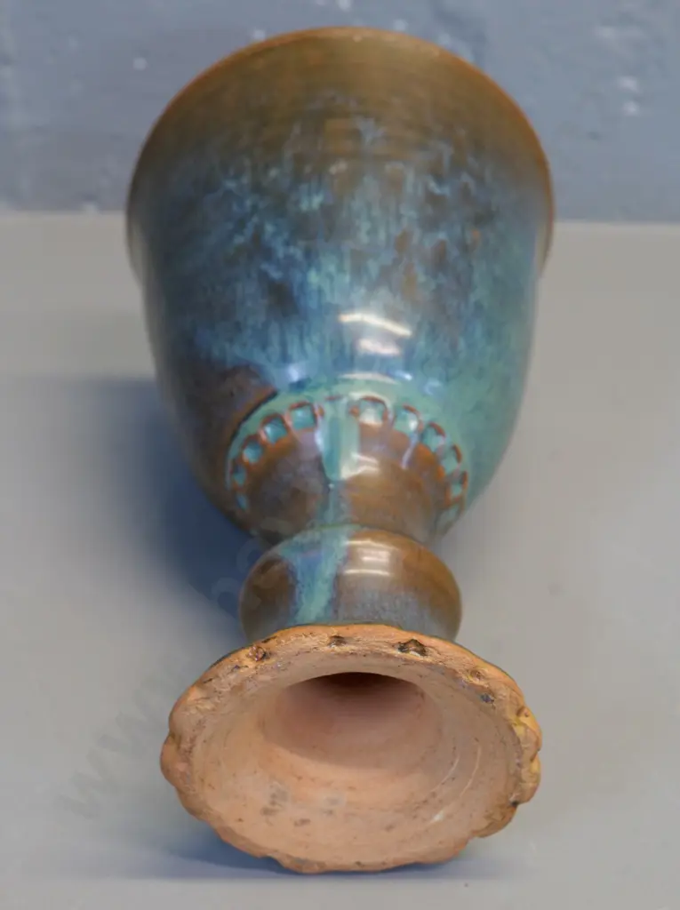 studio pottery goblet, no marks H195 Image 1++