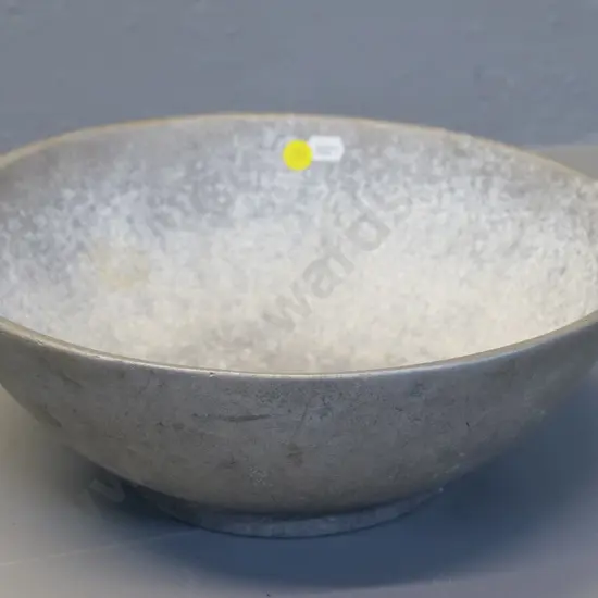 cast metal (aluminium?) bowl - no maker's marks. Diameter 280