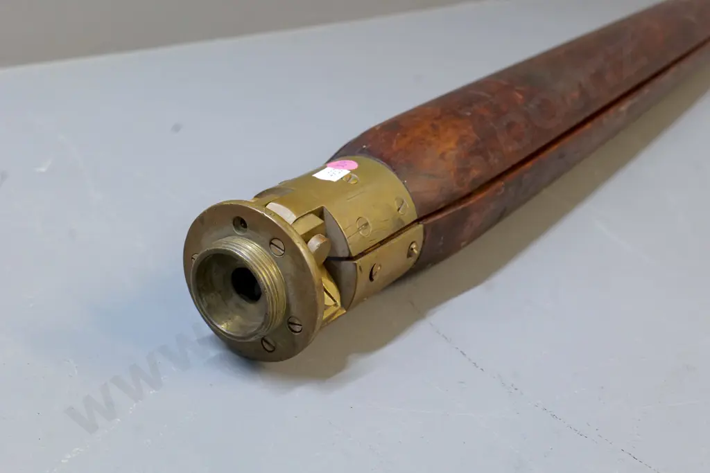 large set of wood and brass tripod legs w/ threaded top plate - L-1470 Image 1++
