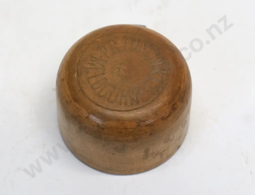 Marble bottle cap, wood, P G Dixson and Co, Melbourne, condition very good, H-30 Image 1++