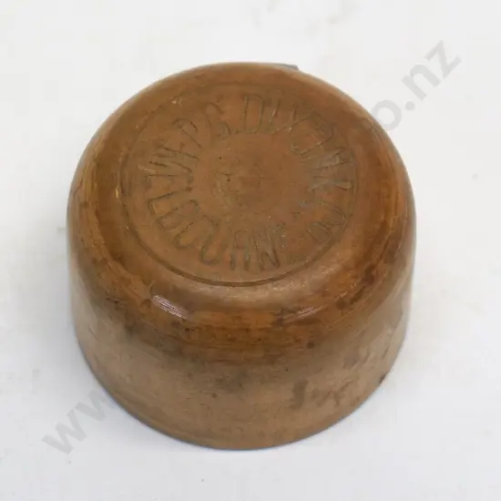 Marble bottle cap, wood, P G Dixson and Co, Melbourne, condition very good, H-30