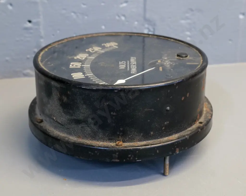 vintage large Westinghouse AC volt meter - diameter 190, D-95 Image 1++
