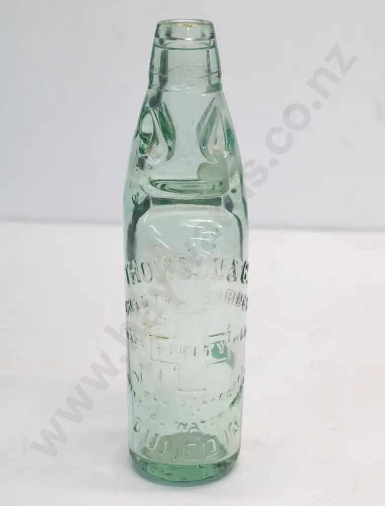 Marble bottle, Thomsons and Co Dunedin 1911, condition very good, H-240 Image 1++