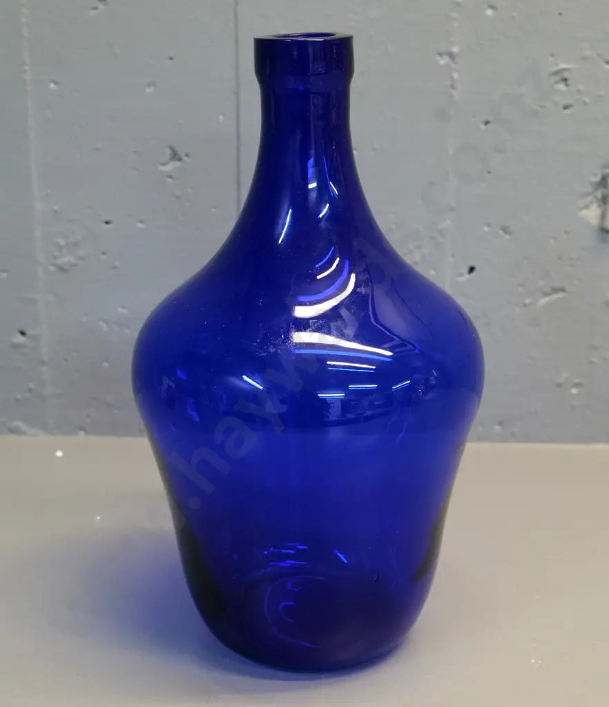cobalt blue bottle vase H-330 D-190 at widest Image 1++
