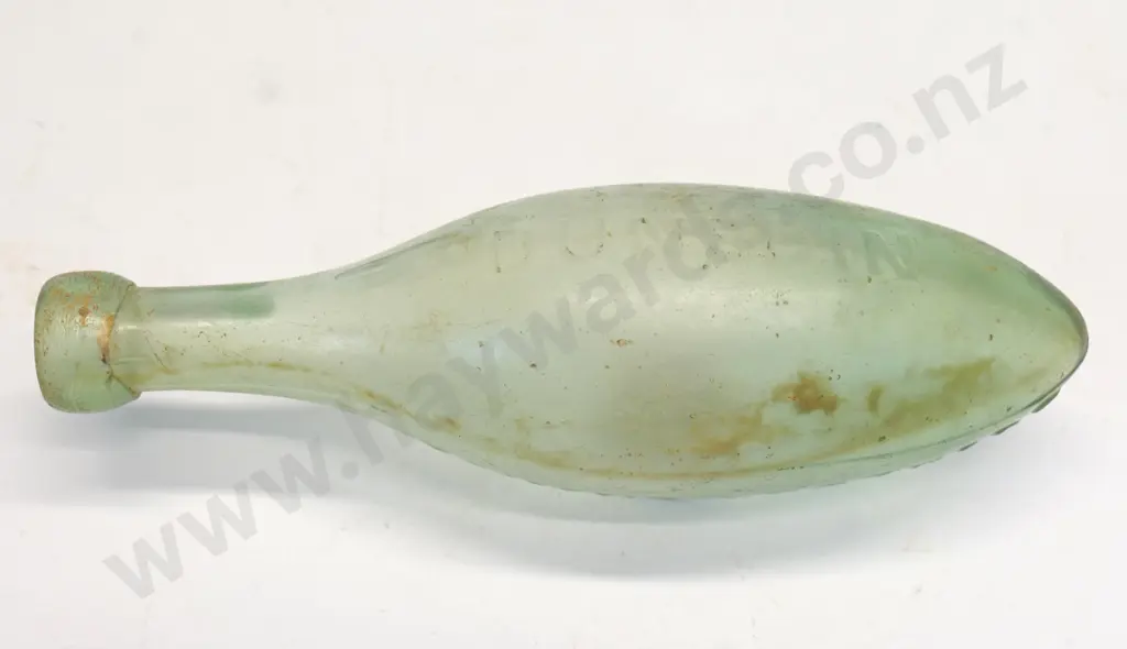 Torpedo bottle, Butement, Princes St, Dunedin, condition poor, crack to top, L- 240 Image 1++