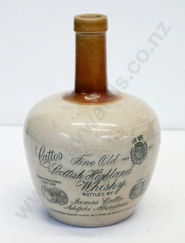 ceramic whiskey jug, Catto's Fine Old Highland Whiskey, condition very good, H - 210 Image 1++