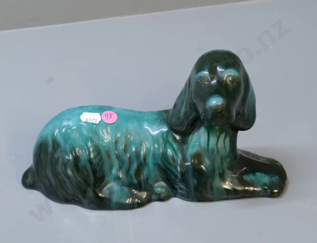 Blue Mountain Pottery spaniel dog H-140 L-240 Image 1++