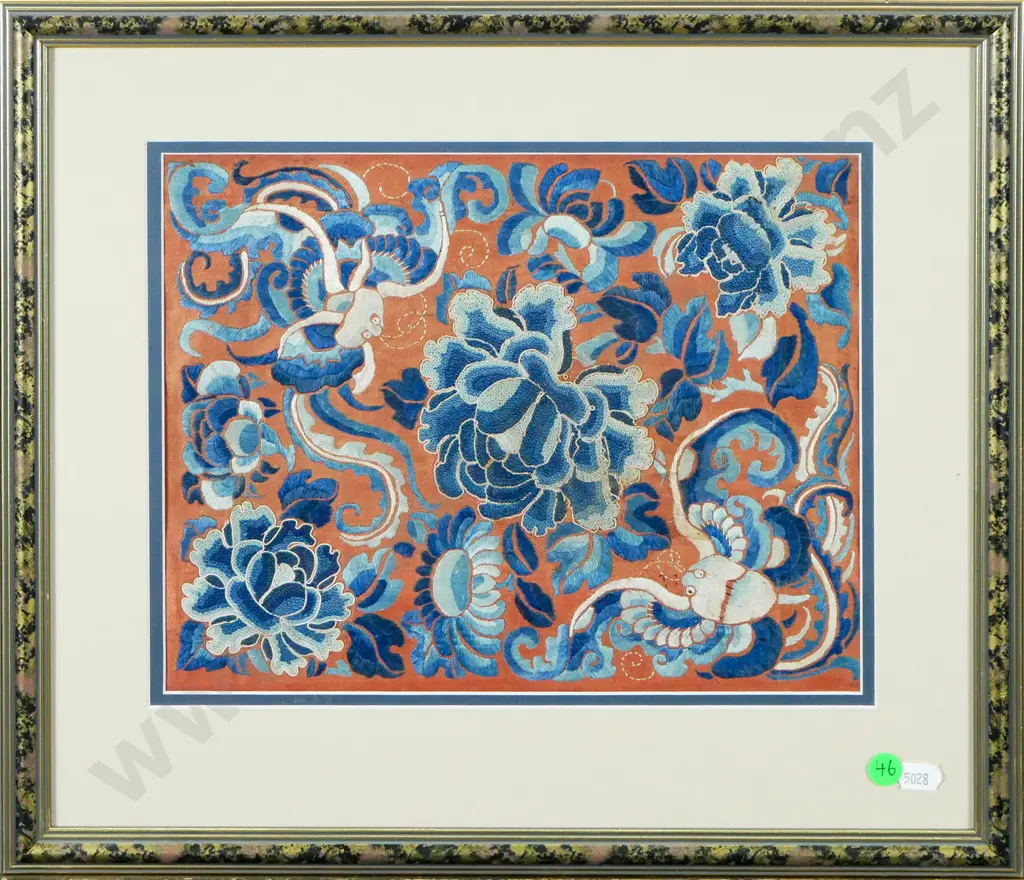 framed Chinese needlework H-220 W-280 Image 1++